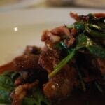 Pan-roasted Chicken Liver with Sautéed Spinach. Anaemia