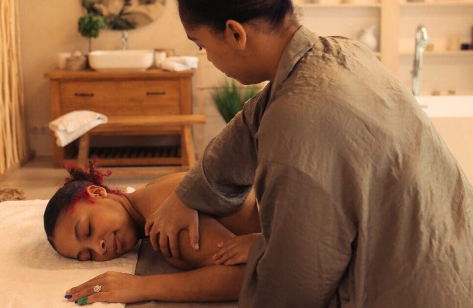 Woman receiving arm massage. Choosing the Right Massage Therapist. Massage. Brisbane Livewell Clinic