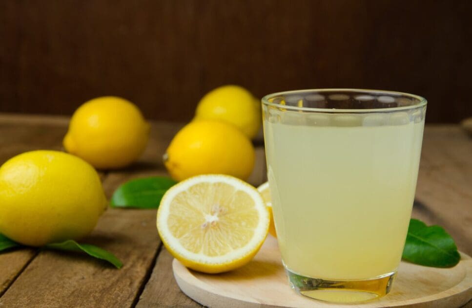 A glass of fresh lemon juice. Winter Wellness. Brisbane Livewell Clinic