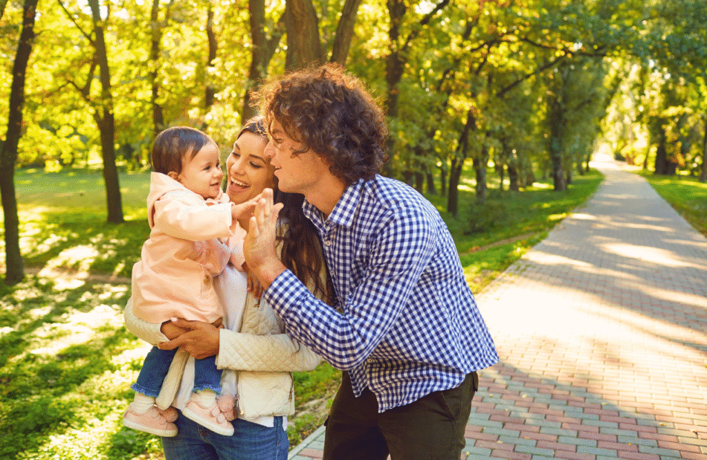 Family walking in the park. Brisbane Wellbeing. Brisbane Livewell Clinic. Time to detox heavy metals from the body