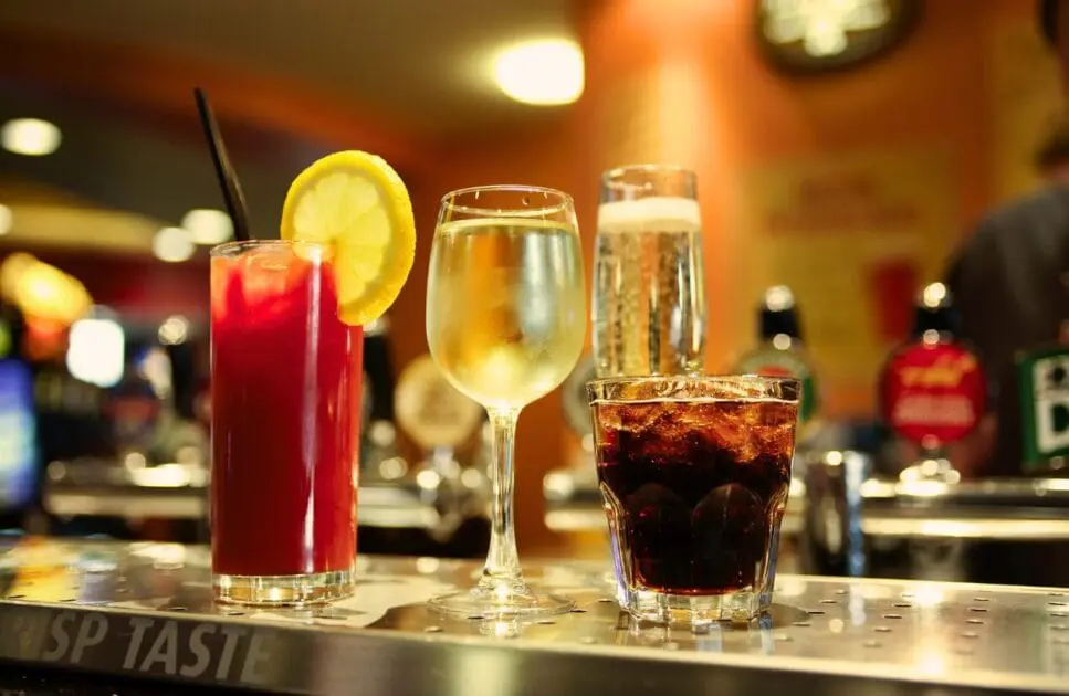 Various alcoholic drinks. Coeliac Disease. Brisbane Livewell Clinic